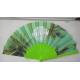 Promotional Heat Transfer / Silk Printing Plastic Folding Hand Fans With Customer Logo