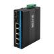 10/100/1000Mbps Industrial Gigabit Network Switch With Two Fiber Port And Four