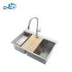 304 Stainless Steel Sheet Handmade House Kitchen Sinks Double Bowl Kitchen Sinks For House