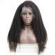 Top Hair Lace Front Kinky Straight Human Hair Wigs 360 Full Lace Wig