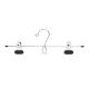 Adjustable Clips 11.8 Stainless Chrome Wire Hangers