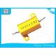 Small Size 1 Ohm 10 Watt Resistor , Gold Heat Sink Adjustable Wirewound Resistor