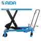OEM Single Adjustable Scissor Lift Table , Small Hydraulic Lifting Platform 1000kg hydraulic scissor lift trolley