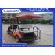 Orange Powerful  Petrol Golf Buggy Steel Framework Range 80km Electric Club Car