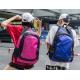 Personality large capacity student backpack fashion zipper computer pocket backpack soft geometric pattern backpack