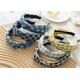 GLH028 Hollowed-out denim knotted headband wide pressed hair women's hemmed headband hair accessories wholesale
