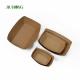 Disposable Sushi Biodegradable Paper Container 107mm kraft paper food trays