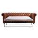 Chesterfield Leather Sofa Bed