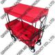 Folding Utility Wagon with Red Canopy & Back Bag  - TC1011D ETB