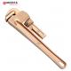 Non-sparking tools pipe wrench Beryllium Bronze or Aluminum Bronze 8, 10, 12“, 14, 18, 24, 36, 48