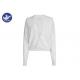 Ribbed Buttons Up Womens Knit Cardigan Sweater Bat Drop Sleeves Anti - Shrink
