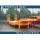 Economic 2 axles 30 tons semi Low Bed Trailer with heavdy duty steel spring
