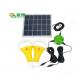 CE ROHS 10W 5V 2pcs*3W Bulb Solar Light Kits With Mono Solar Panel