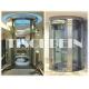 630kg 800kg 1000kg 360 Degree Full Round Sightseeing Lift Panoramic Elevator With 2.0m/S Speed Traction Drive