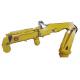 Yellow Pedestal Foldable Crane 1.5T 15M Flexible with CCS ABS BV Certificate