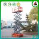 Electric Mobile Scissor Lift Table Hydraulic Lifter Battery Powered 40 Feet