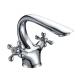 Brass Two Handle Basin Tap Faucets / Ceramic Cartridge Basin Mixer