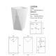 Diamond Shape Modern Pedestal Sink , Ivory / White Pedestal Sink Anti Pollution