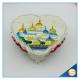 Castle Desgin Metal Enamel Handmade Music Jewelry Box for Promotion Gifts