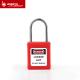 4mm DiaThin Shackle Safety Padlock for Industrial Red, Yellow, Bule, Green, Black, White, Orange, Purple