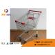 Wire Mesh  Type Folding Shopping Trolley On Wheels Foldable Trolley Cart