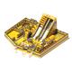 Indoor Playground Inflatable Castles Yellow Grey With Slides