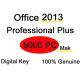 PC Activation Code Office 2013 Professional Plus 5000PC Mak Pro 32/64 bit