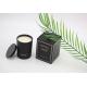 Soy Wax Home Scented Candles Matte Black Glass Bottle With Luxury Gift Box