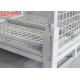ESD Protection Stacking Rack System , Industrial Steel Folding Turnover Pallet Box
