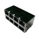 1840230-4 Gigabit Modular Jack 2X4 Offset Rj45 W/ Led 10 PIN Vertical 1840230-5
