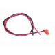 30V Electronic Custom Wire Harness 2.54mm Pitch Red Connector With 3mm Strip Cable