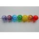 Colored Murano glass hollow balls