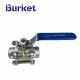 1/8 1/4 3/8 1/2 3/4 1 inch welded Professional Made Low pressure manual 3-piece industrial ball valve