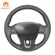 Custom Hand Sewing Artificial Leather Steering Wheel Cover for Renault Laguna Latitude Samsung SM5 2008-2018