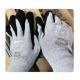 Grey Seamless Bamboo Fiber Sandy Nitrile Gloves