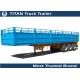 50 tons tri-axle semi-trailer with dropping side wall