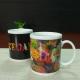 Souvenir gift  Rose flowers color changing coffee mugs white porcelain