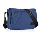 Customized Blue Nylon Travel Messenger Bag With Lots Of Pockets 32*23.5*9 Cm