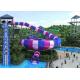 Hot Galvanized Steel Bowl Water Slide Water Supply 150m³/H For Sports Park