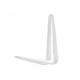 Solid Compact Wall Shelf Brackets Attractive White Finished Long Using Life