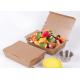 OEM Recyclable Disposable Kraft Paper Takeout Box paper bowl and take away