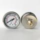 1.5 Inches Dual Scale Glycerine Fillable Manometer 1/8 NPT Back Mount Liquid Filled Pressure Gauge