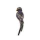 925 Silver & Zircon Diamond Animal Jewelry Animal Pendant With Sharp Bird