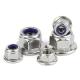Staineless Steel 304  DIN6923 Hexagon Nuts With Flange Lock Nuts Bright Finish