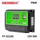 12V 24V 30 Amp Solar Charge Controller LCD Display 3P 5V 2A USB Portable