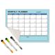 Dry Erase Reusable Calendar Planner Sticky Monthly Planner SGS OEM
