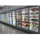 Ice Cream / Frozen Food Multideck Display Fridge Freezer With Ventilated Cooling System