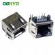 DGKYD561188DG1A2DB4 Single Port Connector Network Socket 1X1 8P8C DIP RJ45 Straight With Light And Wing