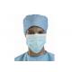 Lightweight Blue Face Mask Pp Non Woven Fabric Material 17.5 * 9.5cm OEM / ODM