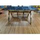 Low Key Luxury 150*90cm Stainless Steel Marble Dining Table